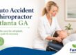 Auto accident chiropractor Atlanta GA helping a patient with whiplash neck pain and recovery