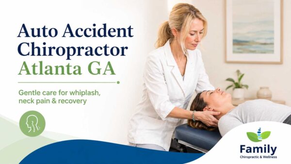 Auto accident chiropractor Atlanta GA helping a patient with whiplash neck pain and recovery Auto accident chiropractor Atlanta GA helping a patient with whiplash neck pain and recovery